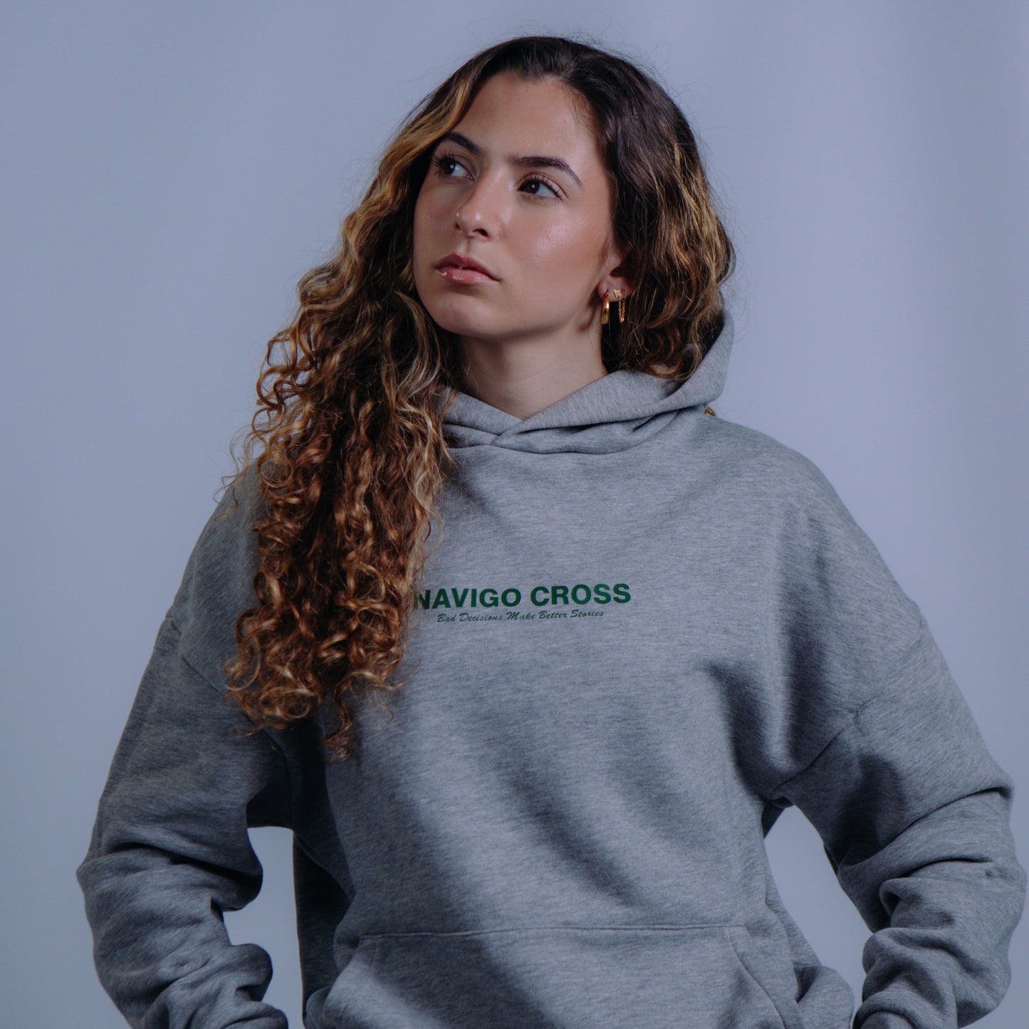 "Bad Decisions" Grey Hoodie