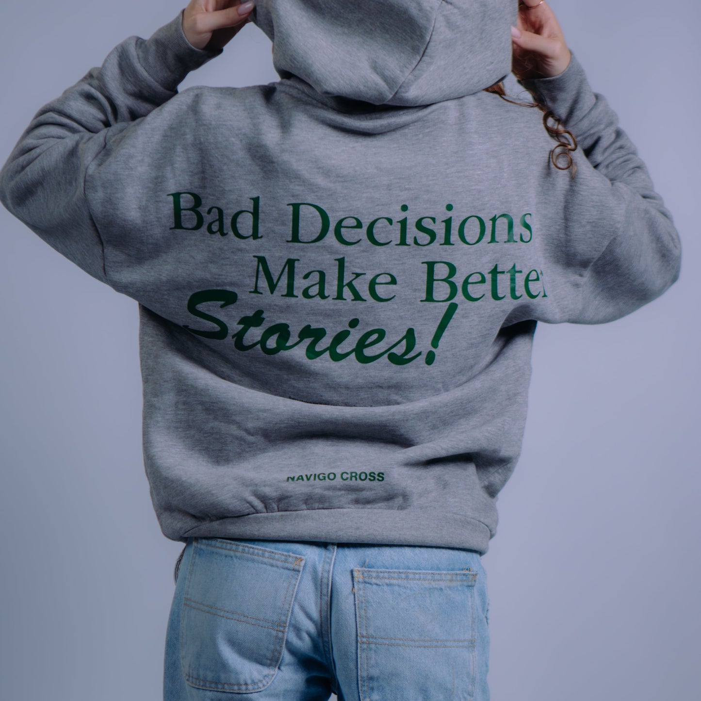 "Bad Decisions" Grey Hoodie