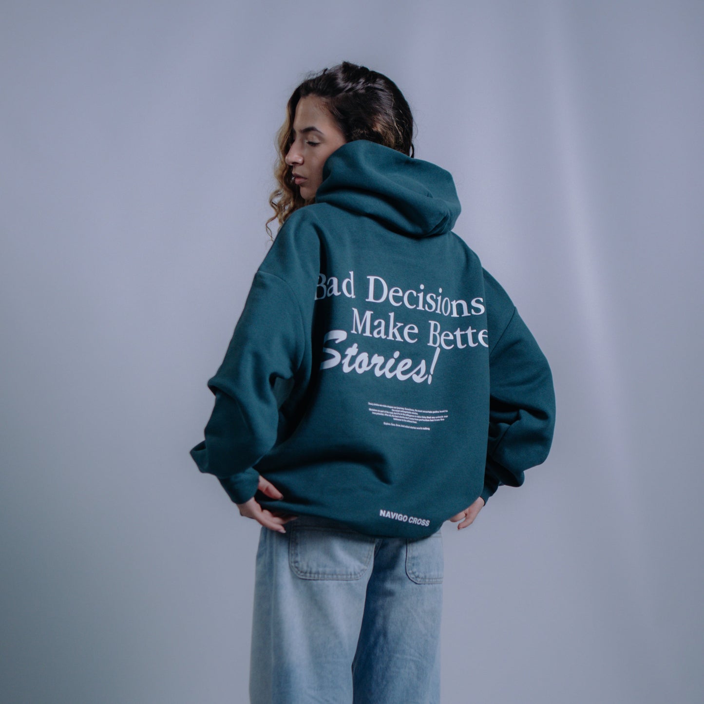 "Bad Decisions" Green Hoodie