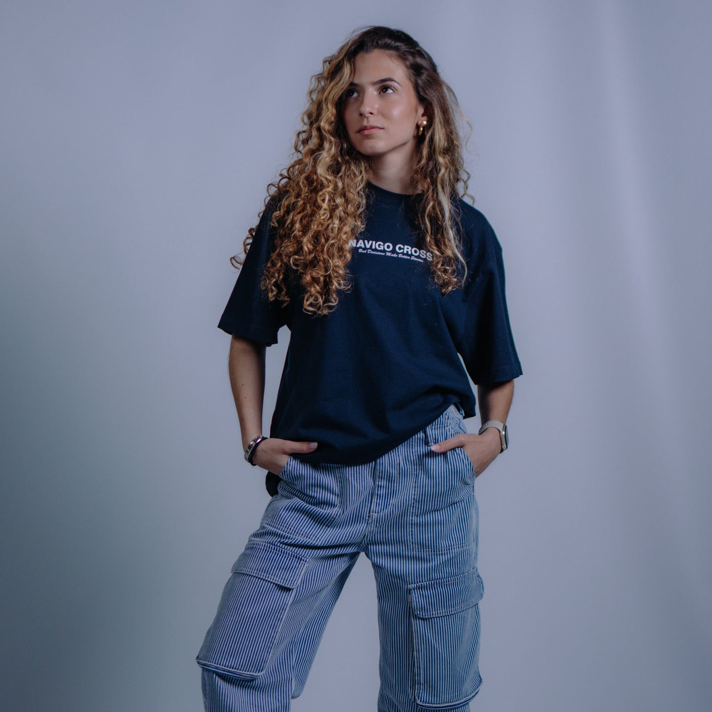 "Bad Decisions" Blue T-shirt