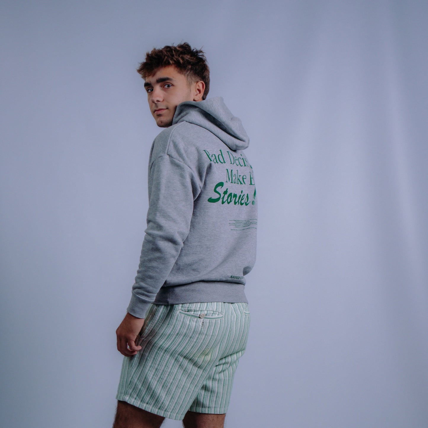 "Bad Decisions" Grey Hoodie