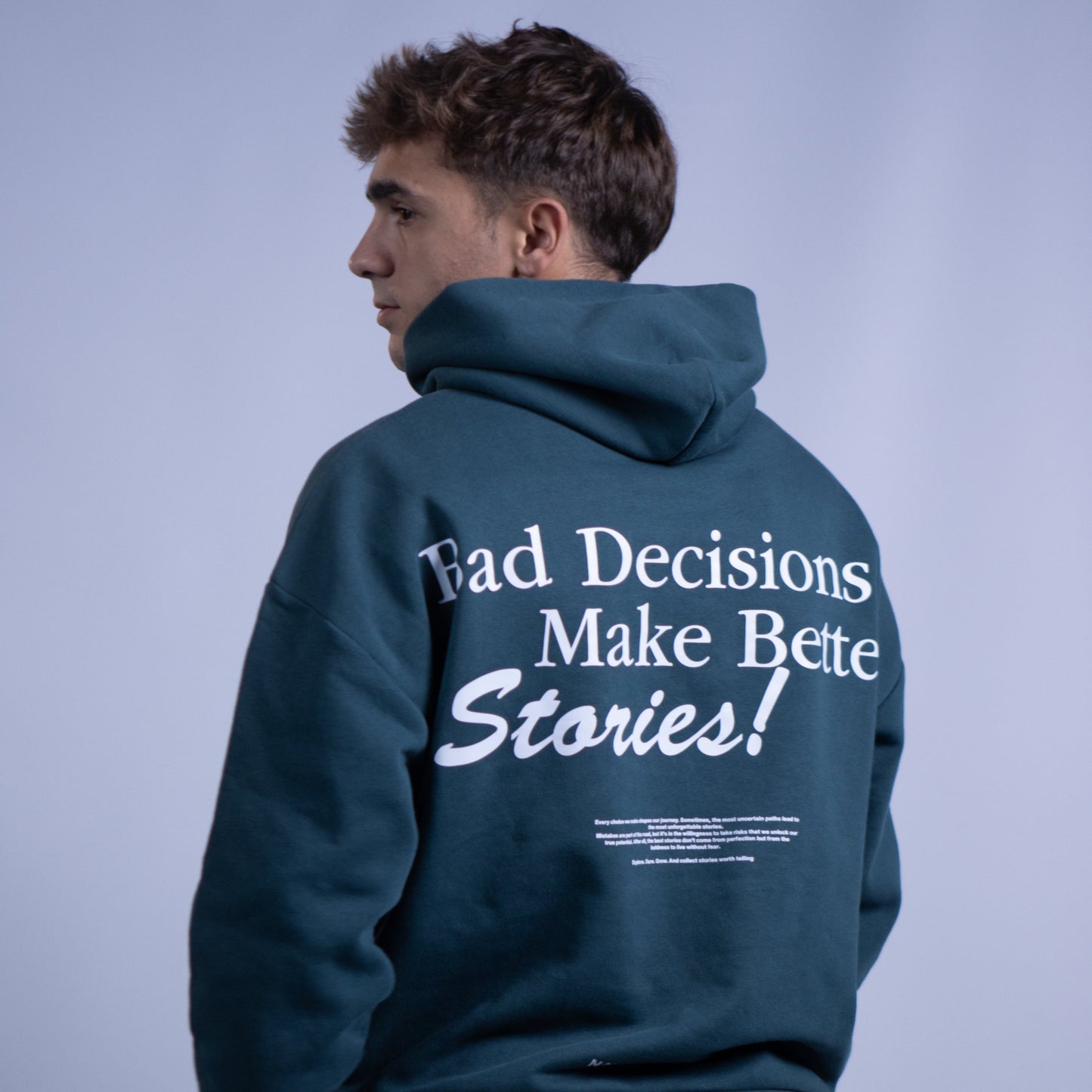 "Bad Decisions" Green Hoodie