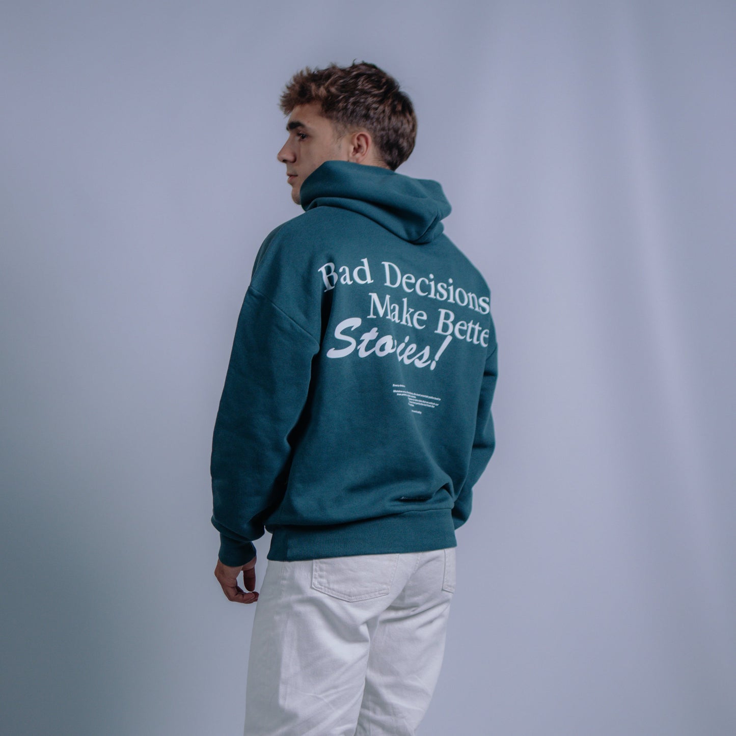 "Bad Decisions" Green Hoodie