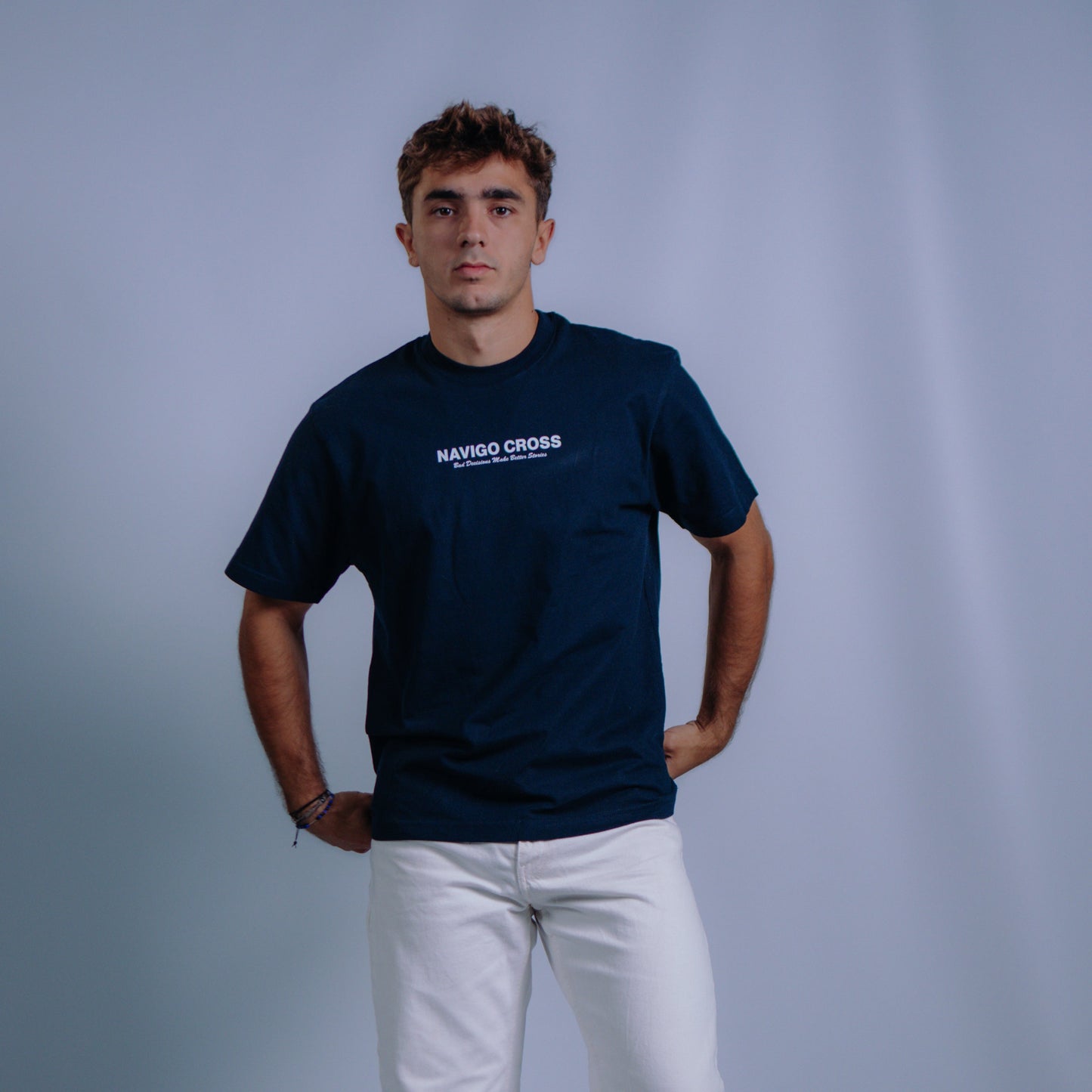 "Bad Decisions" Blue T-shirt