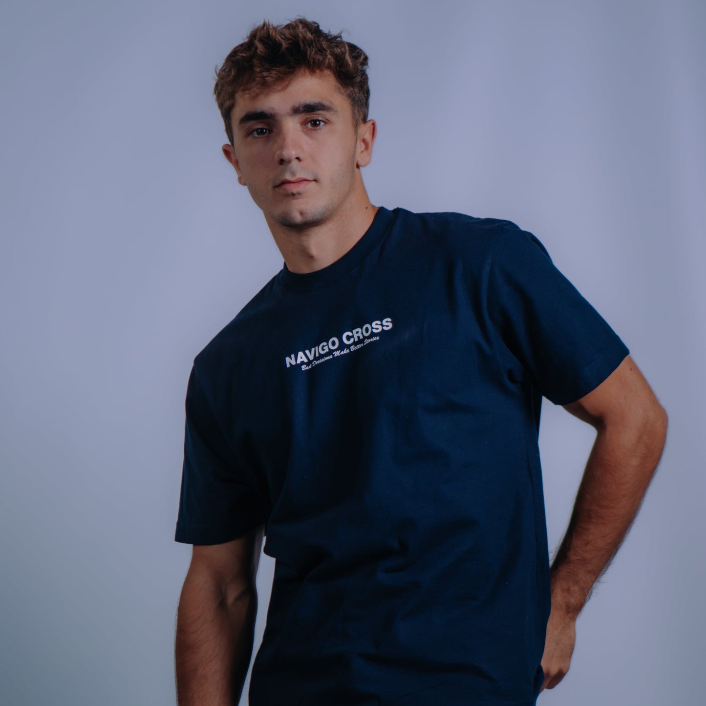 "Bad Decisions" Blue T-shirt