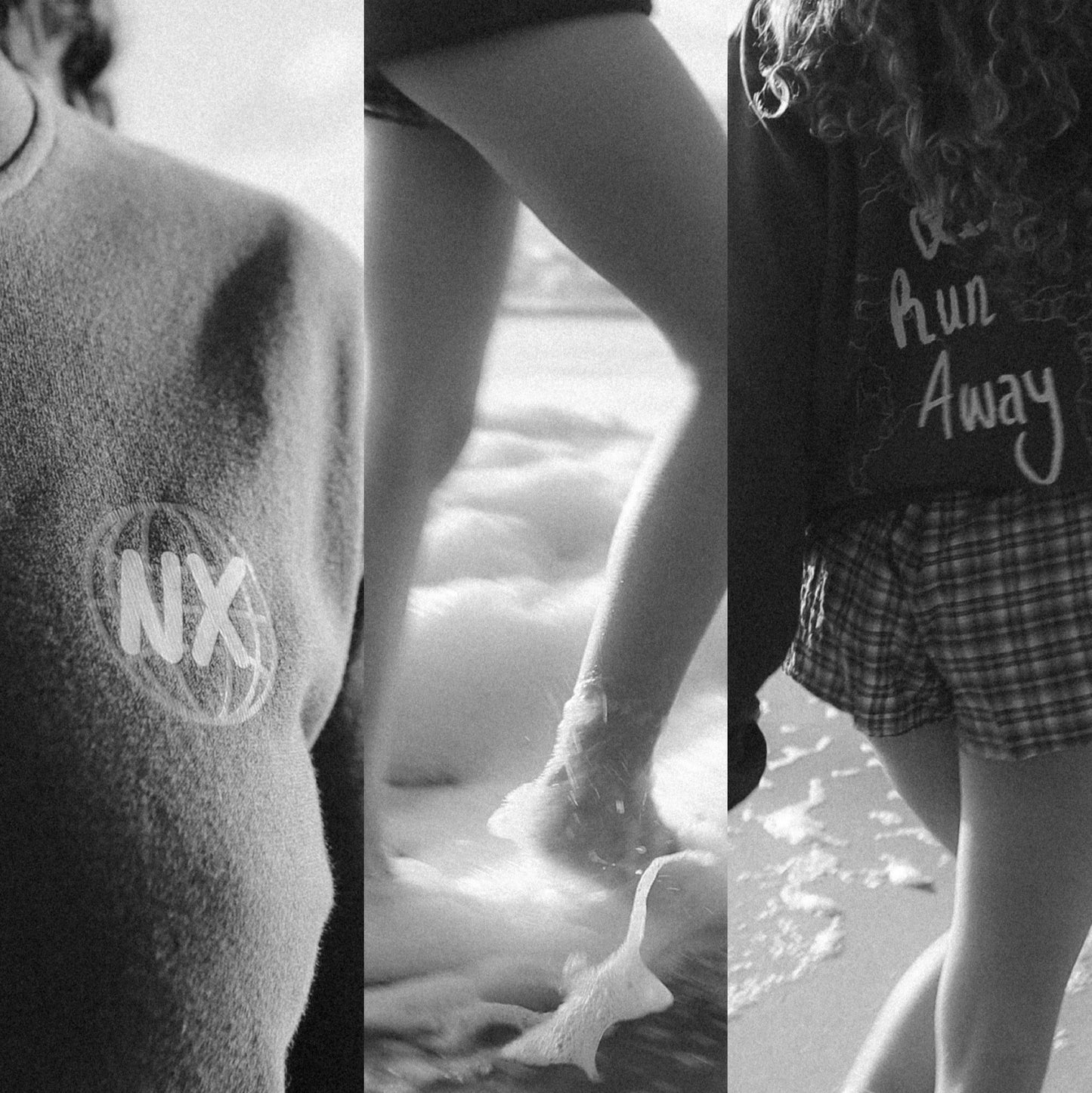 "Let's Run Away" Sweat - Outline Map