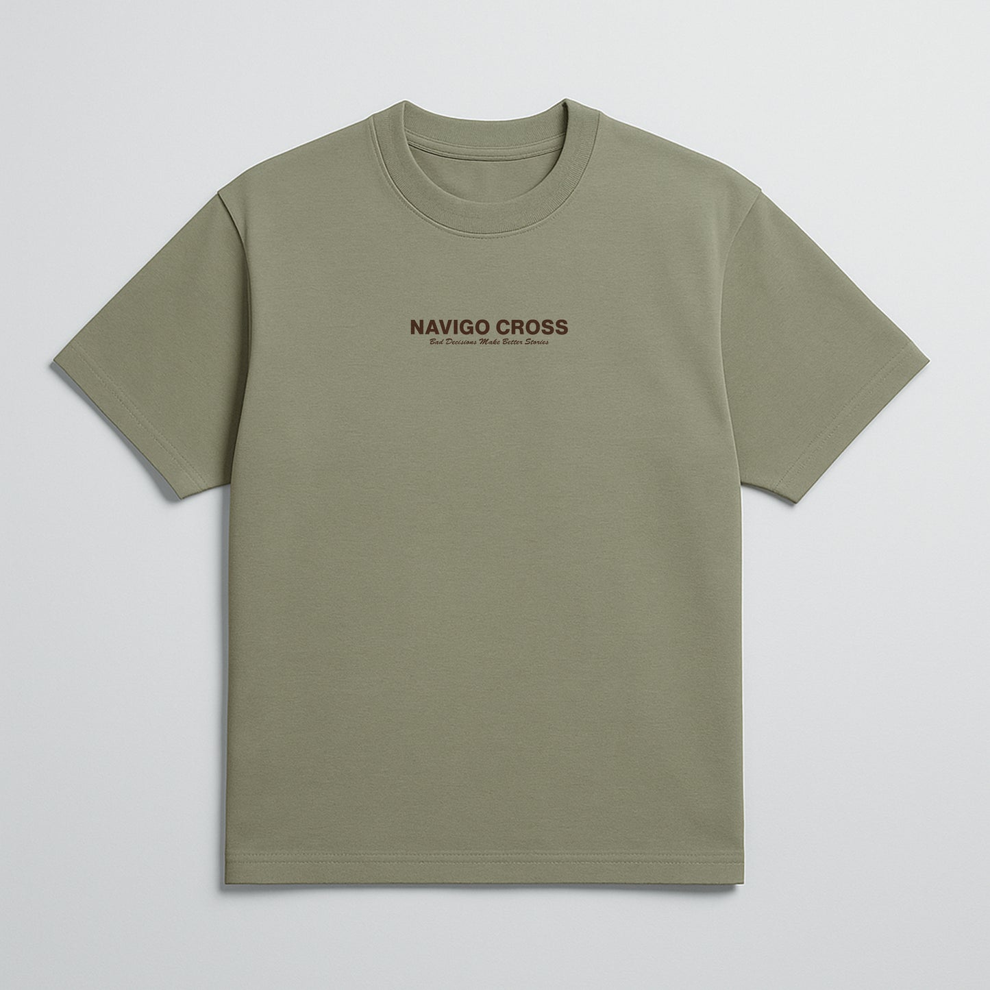 "Bad Decisions" Beige T-shirt