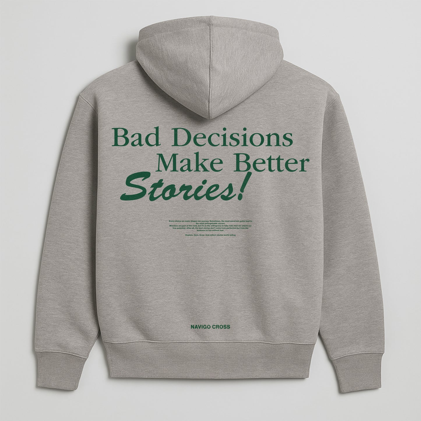 "Bad Decisions" Grey Hoodie