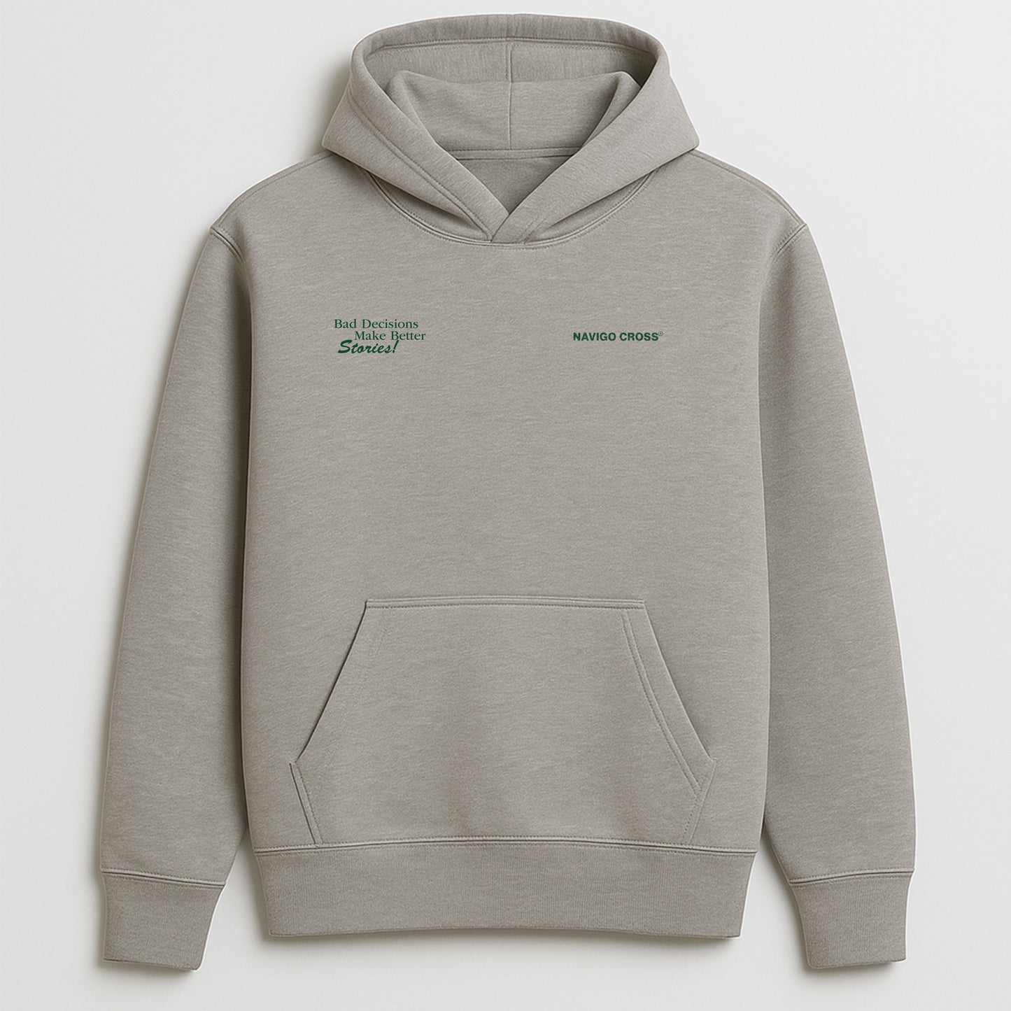 "Bad Decisions" Grey Hoodie