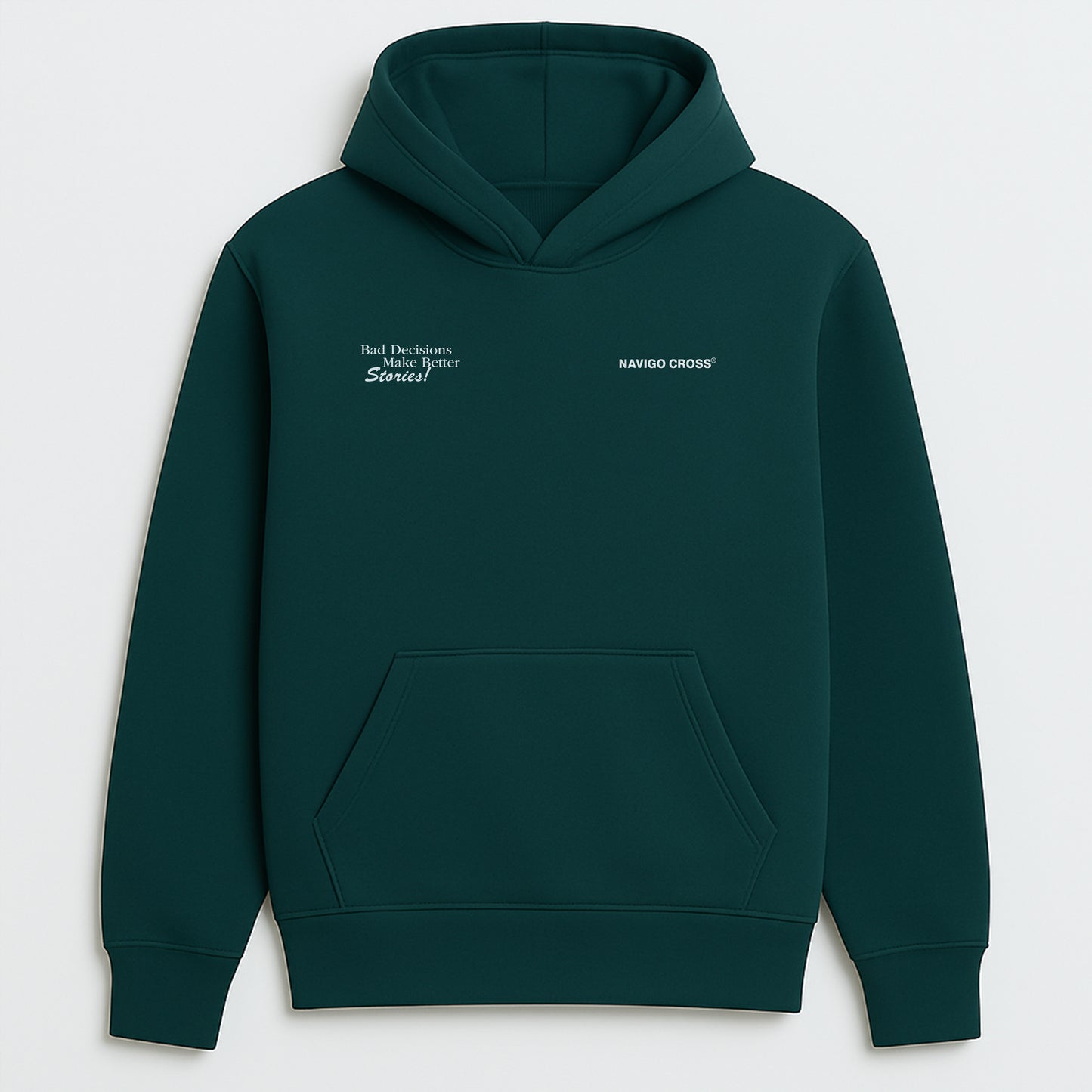 "Bad Decisions" Green Hoodie