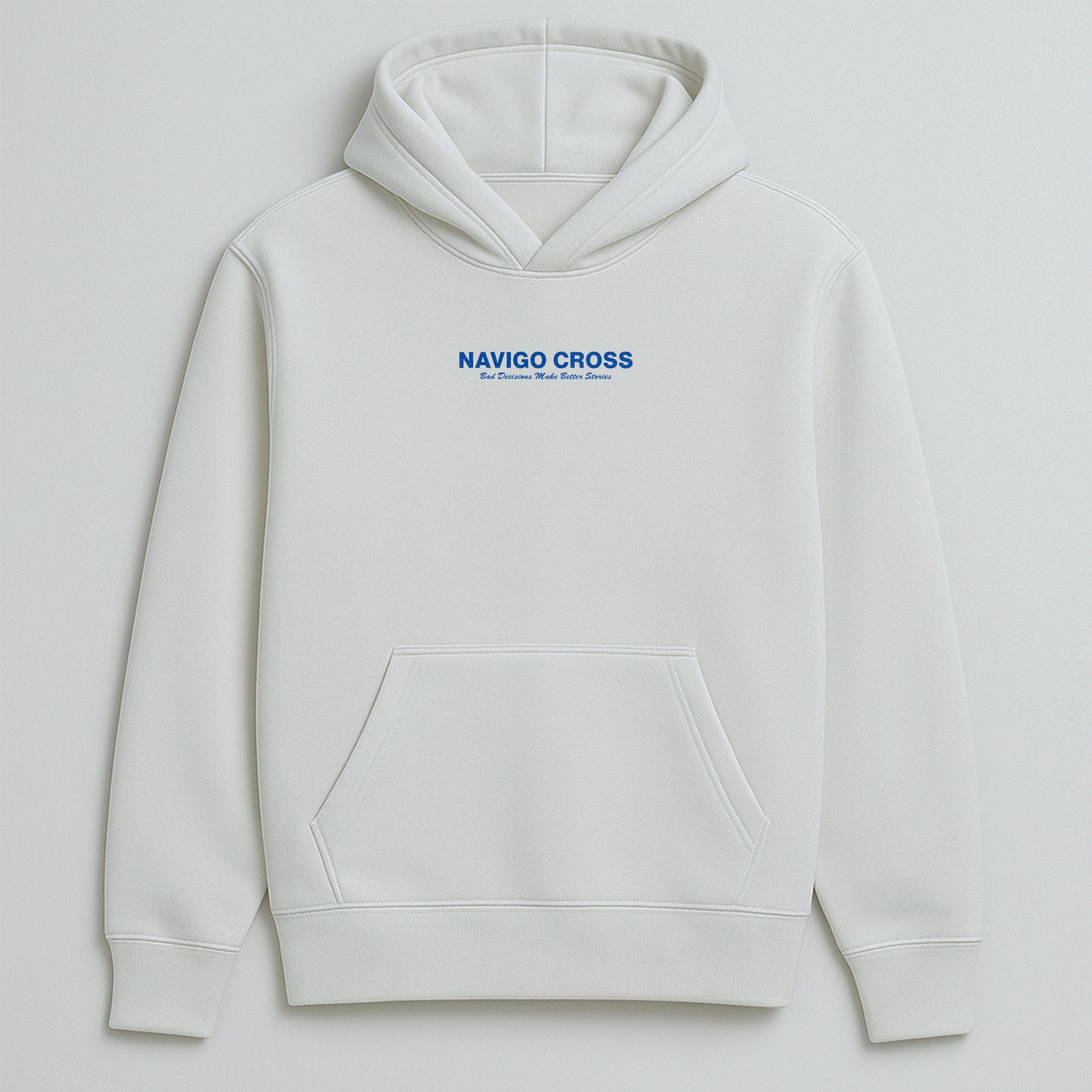 "Bad Decisions" White Hoodie
