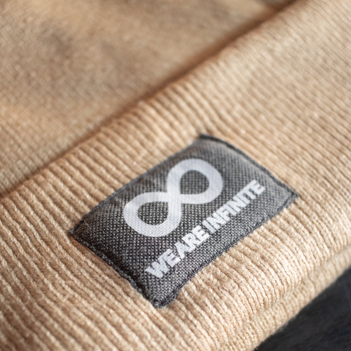 Beige Infinity Beanie