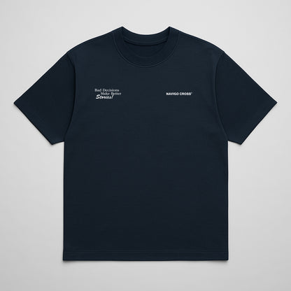"Bad Decisions" Blue T-shirt